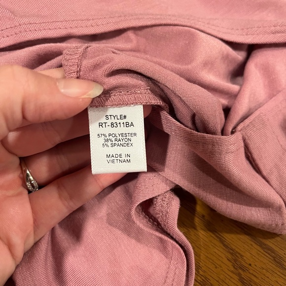 NWT Zenana Dusty Rose Bodysuit - Medium - Picture 8 of 10